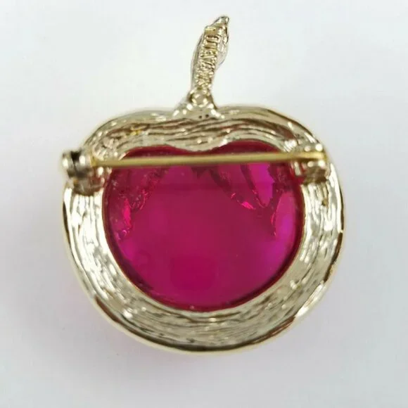 Avon Red Apple‎ Brooch 1970s - Picture 5 of 5